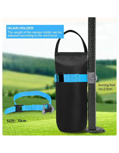 Juego de Pesas para Carpa DELONG - 4 Fijadores Estables Azul Juego de Pesas para Carpa DELONG - 4 Fijadores Estables Azul