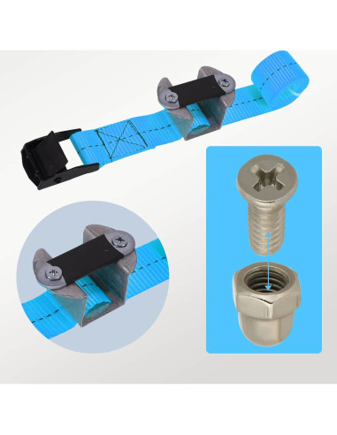 Juego de Pesas para Carpa DELONG - 4 Fijadores Estables Azul