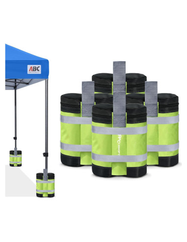 Bolsas de Arena ABCCANOPY para Toldos - 4 Unidades Verde