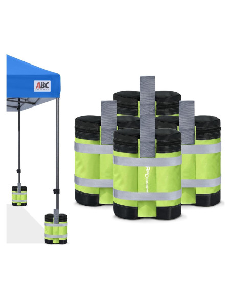 Bolsas de Arena ABCCANOPY para Toldos - 4 Unidades Verde
