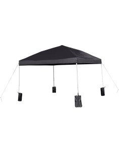 Carpa Plegable Flash Furniture 3x3m Negra con Estuche y Sacos 2