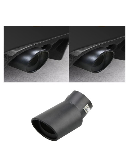 Punta de Silenciador de Escape Curvada idain Acero Inoxidable 63mm