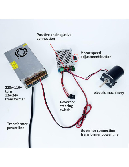 Motor de CC 30W Honses 12V/24V Mini Generador 3500/7000RPM