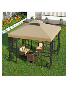Cubierta Superior Gazebo 10x10' Big Lighting Deals Caqui
