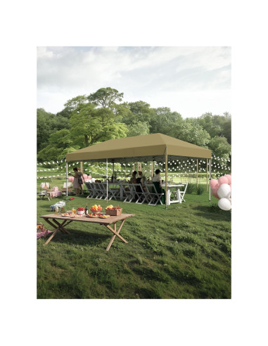 Carpa Plegable 3x6m KYBOLT Impermeable con Estacas y Sacos