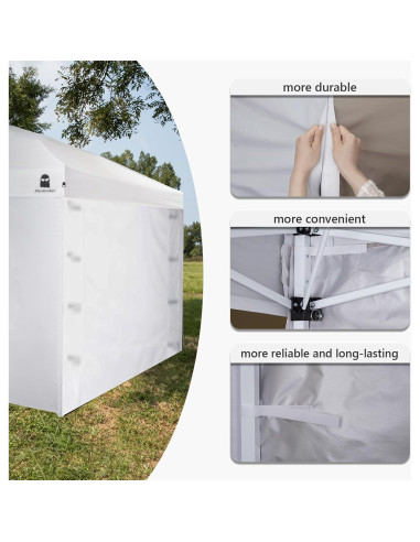 Pared Lateral de Sombra MordenApe para Toldo 10x10, Impermeable