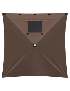 Panel Lateral MASTERCANOPY 150x172 cm Marrón con Ventana