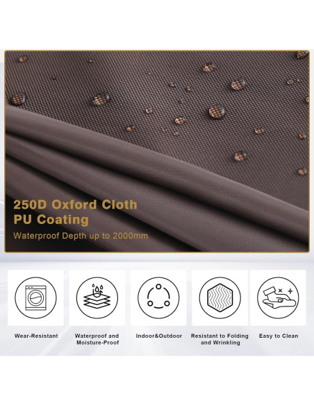 Panel Lateral MASTERCANOPY 150x172 cm Marrón con Ventana