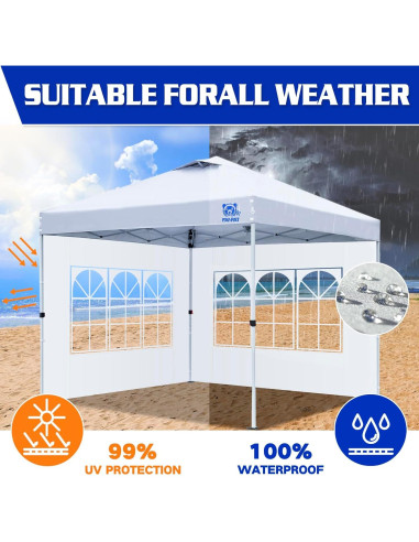 Paneles Laterales para Carpa Plegable FANPAT 2 Pcs Impermeables