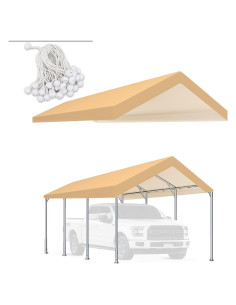 Carpa de Reemplazo TGEHAP 3.05 x 6.1 m Impermeable Beige