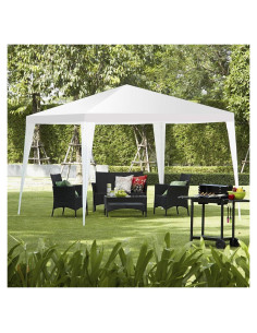 Carpa de Canopy Tangkula 3.05x3.05m Blanca Impermeable