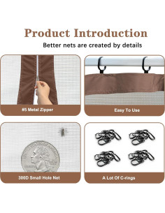 Pantallas de Red SCOCANOPY para Canopy 8x8 y 10x10 pies 2