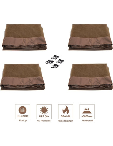 Pantallas de Red SCOCANOPY para Canopy 8x8 y 10x10 pies