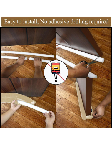 Detenedor de Corrientes de Aire JUJIBL 32" Beige Aislante 2.8cm