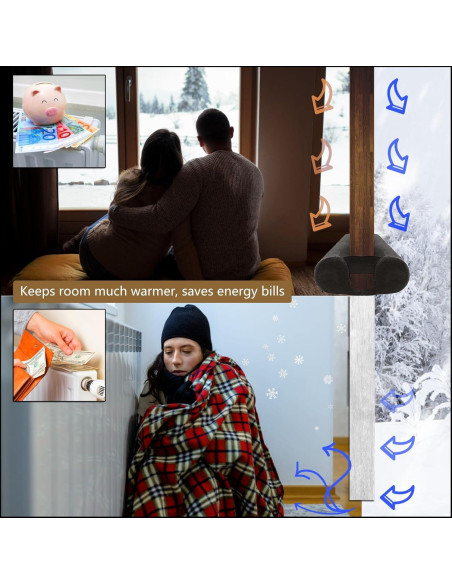 Detenedor de Corrientes de Aire JUJIBL 32" Beige Aislante 2.8cm