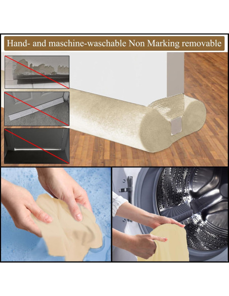 Detenedor de Corrientes de Aire JUJIBL 32" Beige Aislante 2.8cm