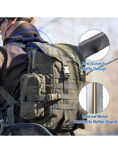 Antena de Radio Ham Plegable Bingfu VHF UHF 136-520MHz 47cm