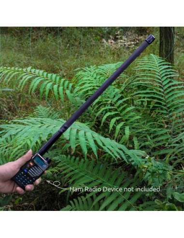 Antena de Radio Ham Plegable Bingfu VHF UHF 136-520MHz 47cm