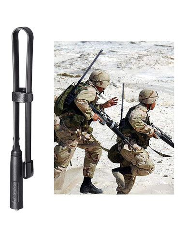 Antena de Radio Ham Plegable Bingfu VHF UHF 136-520MHz 47cm