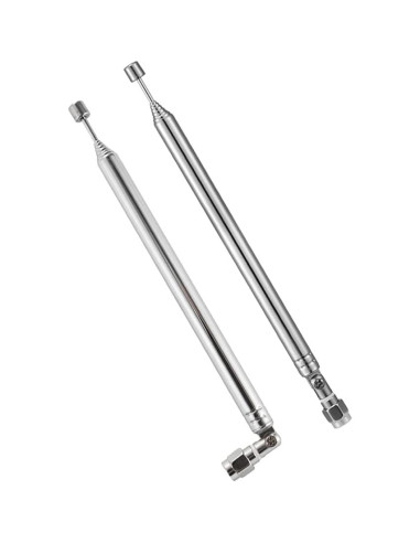 Antena Telescópica SMA Macho 8 Secciones 73.5cm para Radio TV