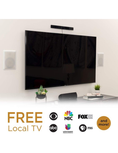 Antena de TV Amplificada UltraPro 47331, Diseño de Barra, 80 km