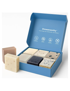 Juego de 8 Jabones Naturales Hechos a Mano Showerworthy - Hidratantes