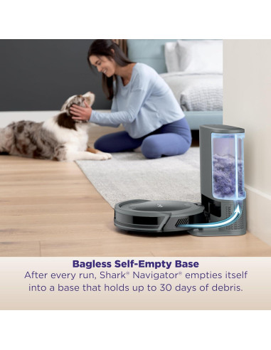 Aspiradora Robot Shark Navigator RV2120AE con Auto-Desvaciamiento