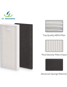 Accesorios para Aspiradora Robot JJ Neumann K10 - 10 Cepillos y 6 Filtros HEPA 2