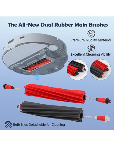 Kit de Accesorios VIEWALL S8 Max Ultra para Roborock - 24 Piezas