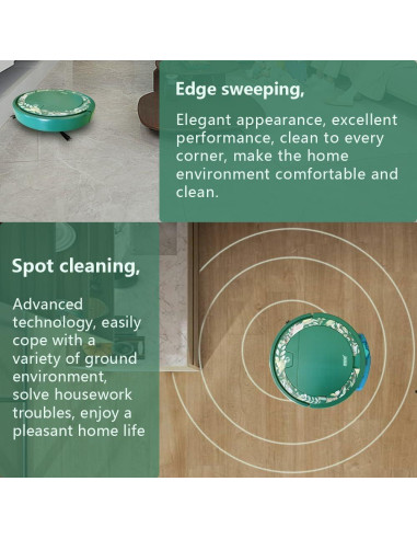 Robot Aspiradora Genérico YRS300L 2-en-1 Limpieza Húmeda y Seca