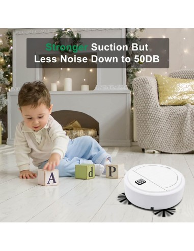 Aspiradora Robot GoEcobox 2 en 1 Blanca 1500Pa 90min