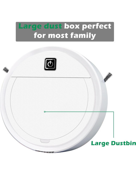 Aspiradora Robot GoEcobox 2 en 1 Blanca 1500Pa 90min