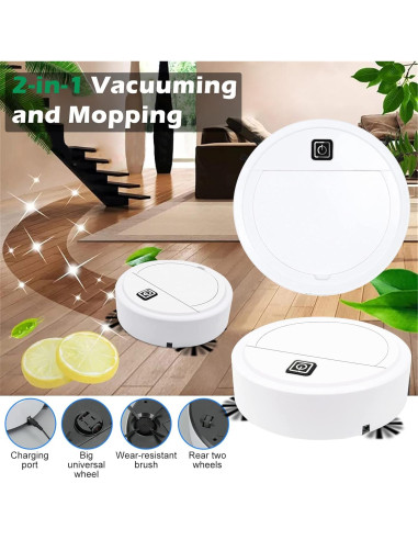 Aspiradora Robot GoEcobox 2 en 1 Blanca 1500Pa 90min