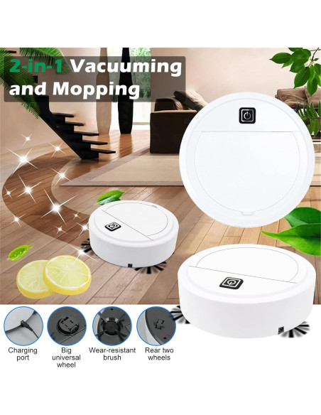 Aspiradora Robot GoEcobox 2 en 1 Blanca 1500Pa 90min