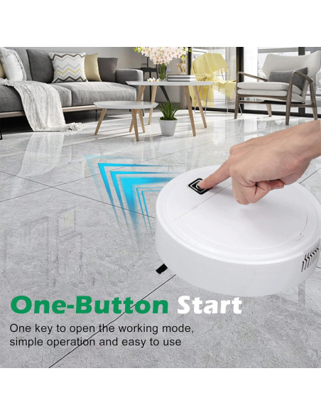 Aspiradora Robot GoEcobox 2 en 1 Blanca 1500Pa 90min