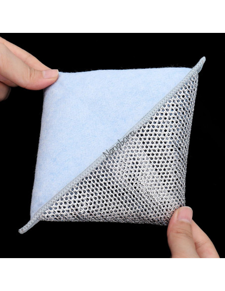 Trapo de Lavado de Platos de Alambre Nanaborn 10 Piezas Azul