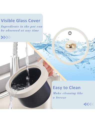 Olla Arrocera TopWit 1.2L Mini 2 Tazas Crudas Beige