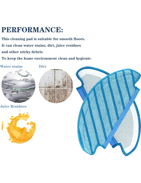 Paños de Mopa Lavables Chuancheng para Ecovacs Deebot T8 T9 N8