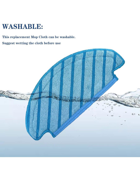 Paños de Mopa Lavables Chuancheng para Ecovacs Deebot T8 T9 N8