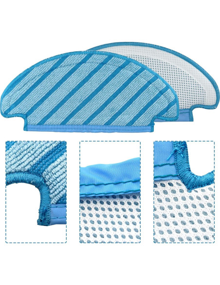 Paños de Mopa Lavables Chuancheng para Ecovacs Deebot T8 T9 N8