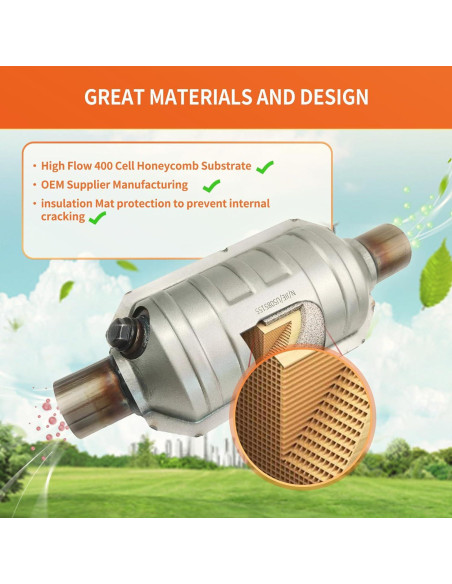 Convertidor Catalítico Frontal SAROTIN para Toyota Camry 2010-2011 2.5L ULEV