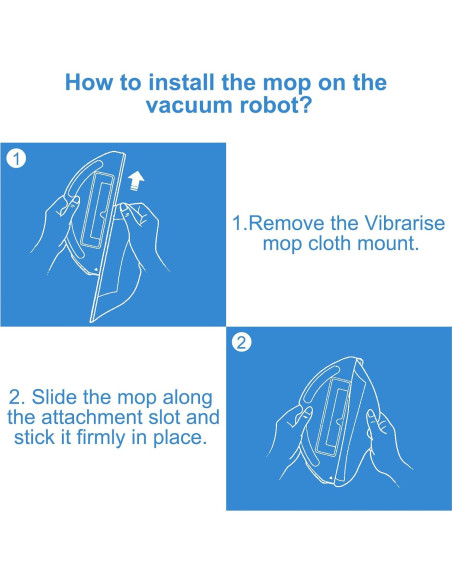 10 Paños de Reemplazo para Mopas Roborock Q5 Max+ y S5/S6