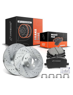 Discos de Freno Perforados y Ranurados A-Premium 275mm + Pastillas Cerámicas