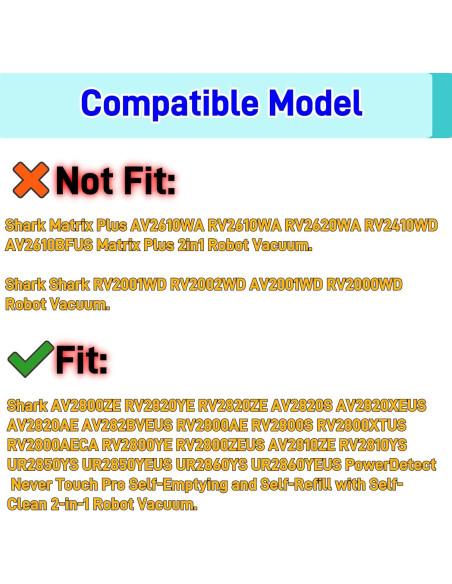 6 Almohadillas de Reemplazo Microfibra para Robot Shark AV2800 6 Almohadillas de Reemplazo Microfibra para Robot Shark AV2800