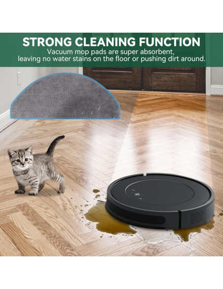 Almohadillas de Reemplazo LncBoc para iRobot Roomba Q0120 - 6 Piezas