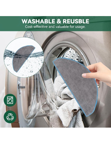 Almohadillas de Reemplazo LncBoc para iRobot Roomba Q0120 - 6 Piezas