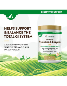 NaturVet Probioticos Avanzados 0.45 kg para Perros y Gatos 2