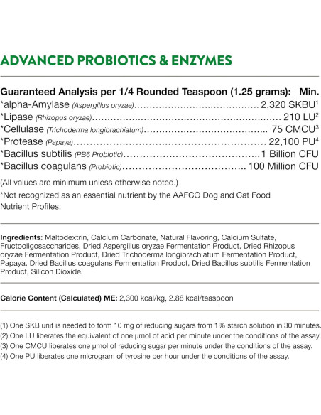 NaturVet Probioticos Avanzados 0.45 kg para Perros y Gatos
