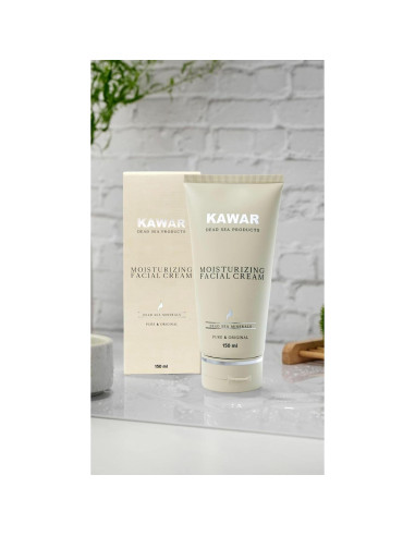 Crema Hidratante Facial KAWAR 151.4 ml - Mar Muerto, Ácido Hialurónico