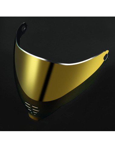 Escudo de Casco de Motocicleta FCKBLSL Airflite Bronce Dorado